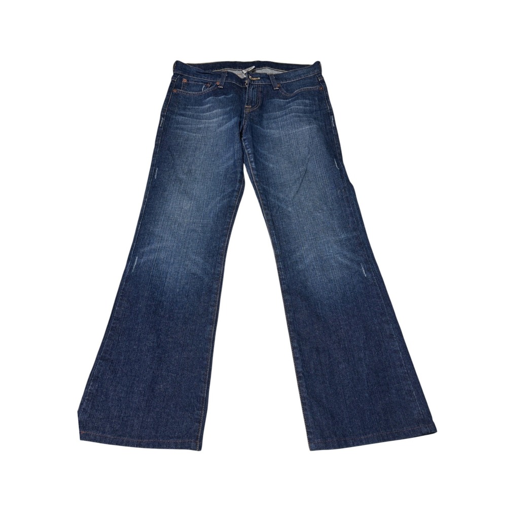 Lucky Brand Dungarees Midrise Flare Jeans Womens 29X30 Dark Wash 7W10656 Regular